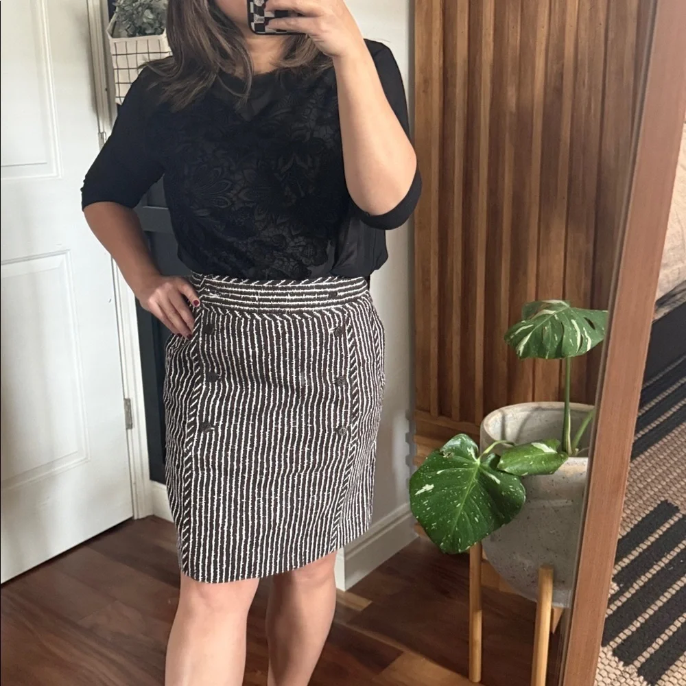 Tory Burch A line Pencil Tweed Skirt. Size 6